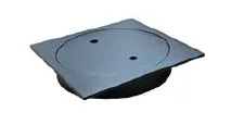 110x110 MM Matt Black Clear Out Floor Waste (100 mm outlet)