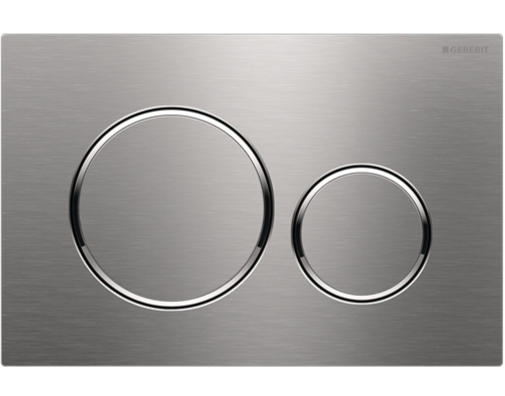 Geberit Sigma20 Flush Plate – Stainless Steel Finish, Chrome Trim