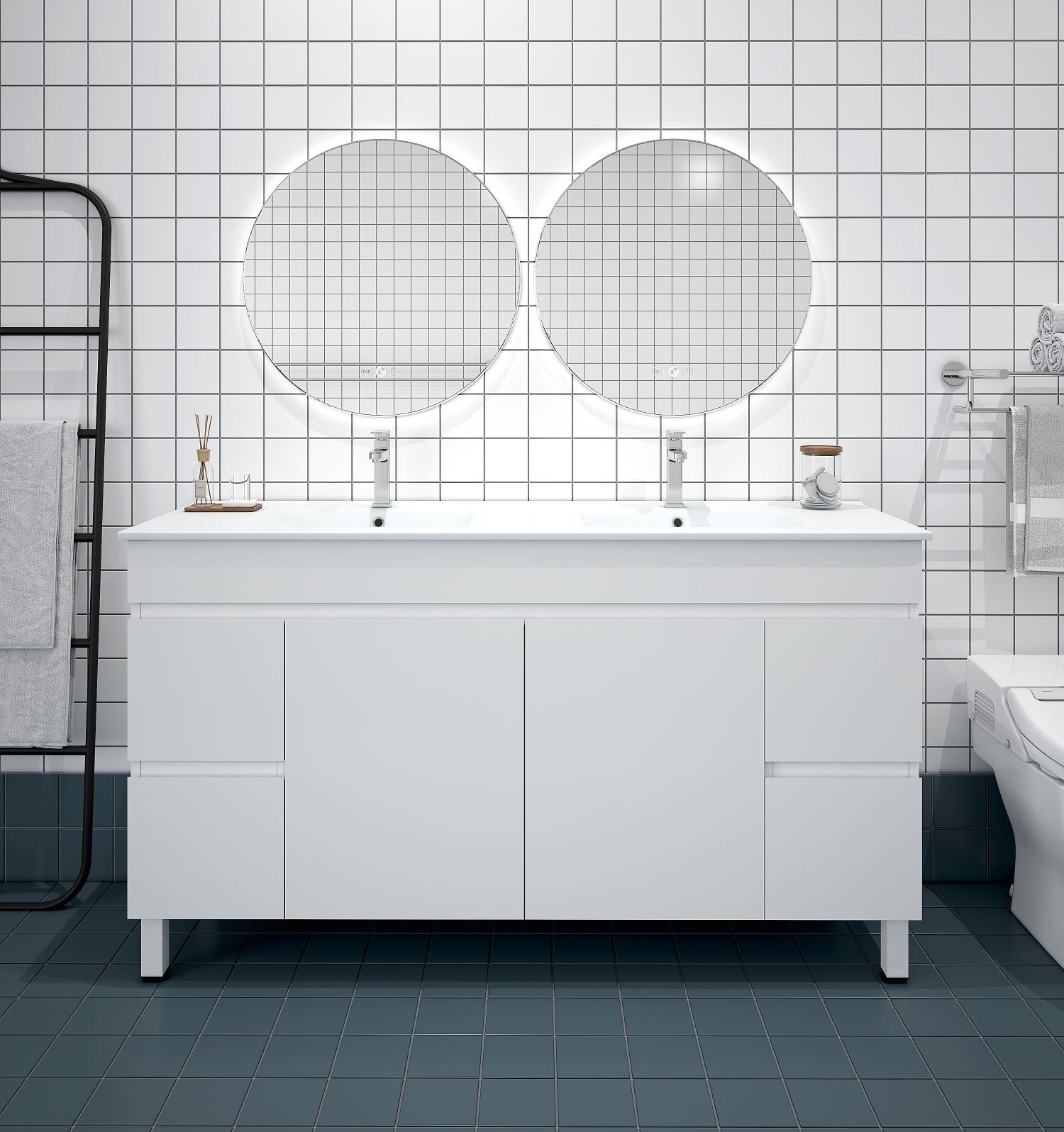 BIANCA PVC Freestanding Vanity