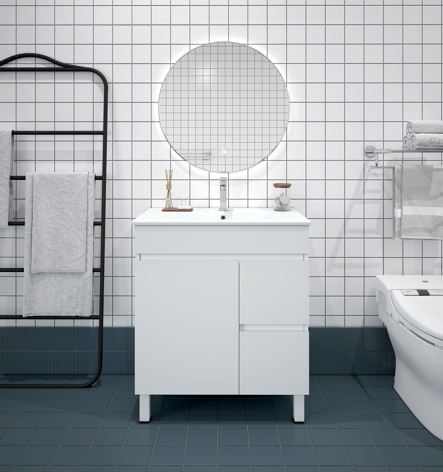 BIANCA PVC Freestanding Vanity (RHD)