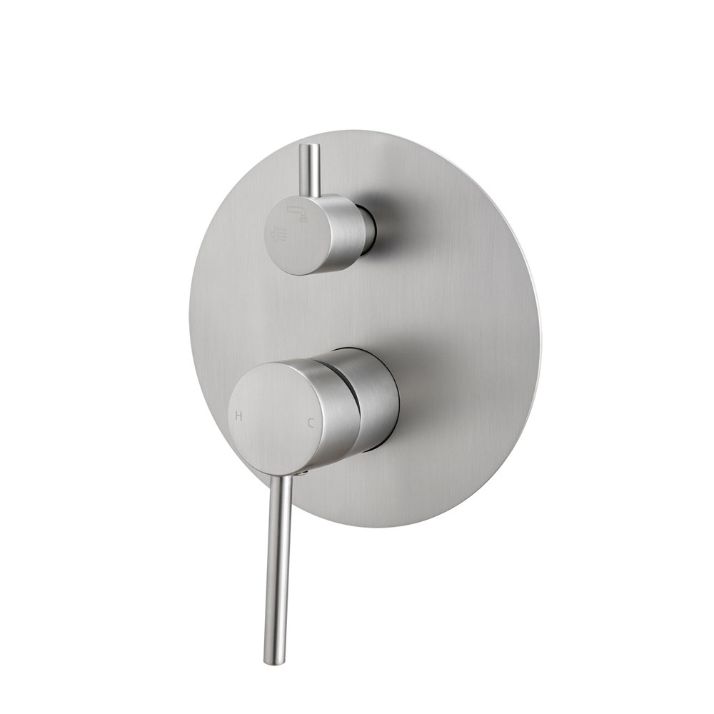 LUCID PIN – Brushed Nickel Diverter Mixer