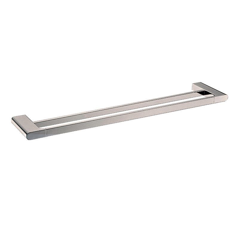 VOG – 800mm Brushed Nickel Double Towel Rail