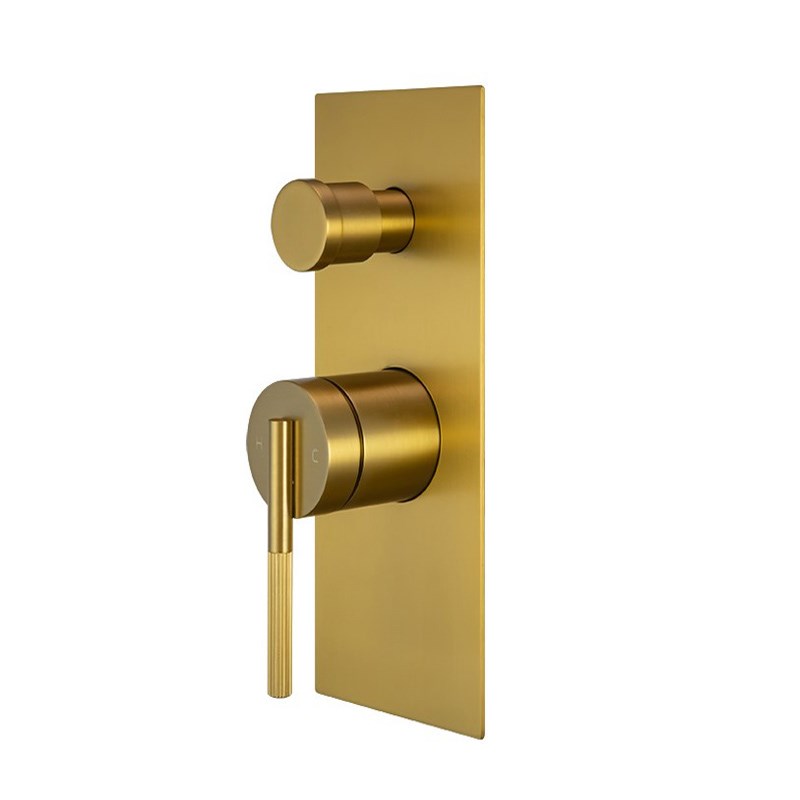 CADDENCE – Brushed Brass Diverter Mixer