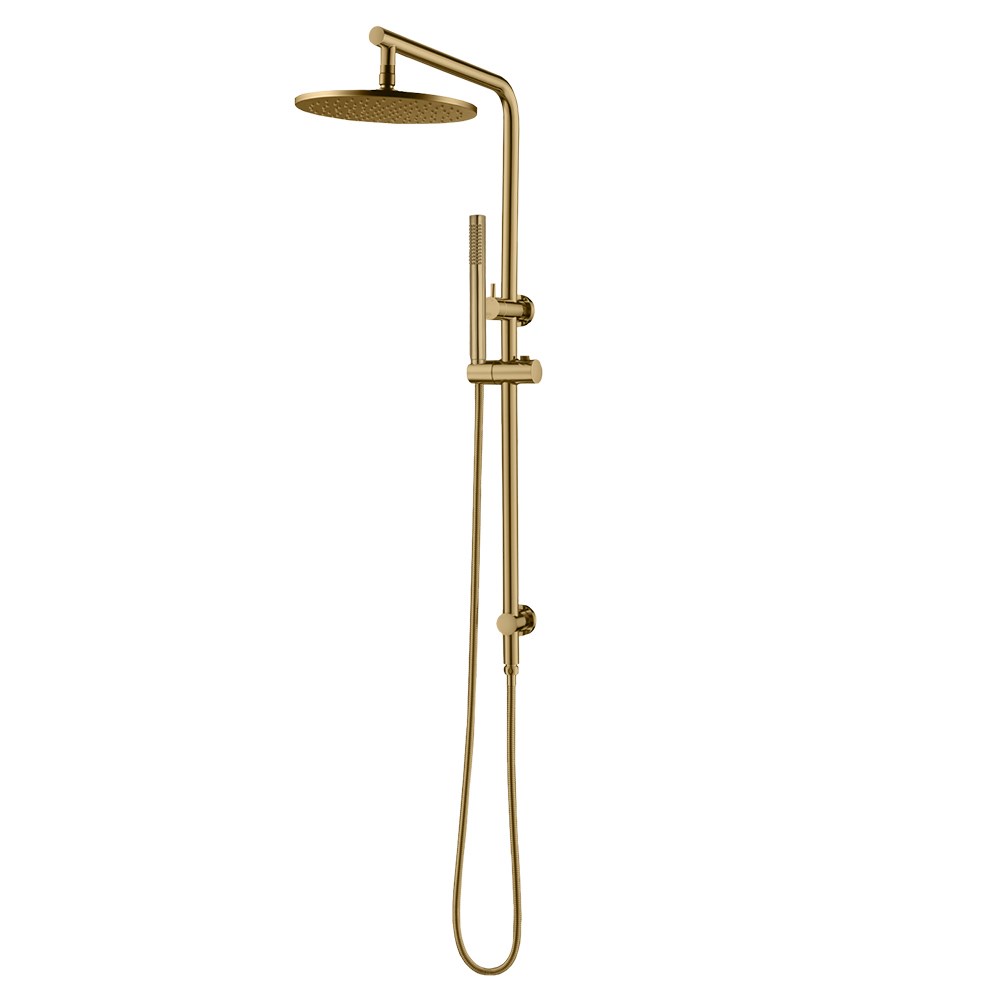 10″ Brushed Brass Shower Station