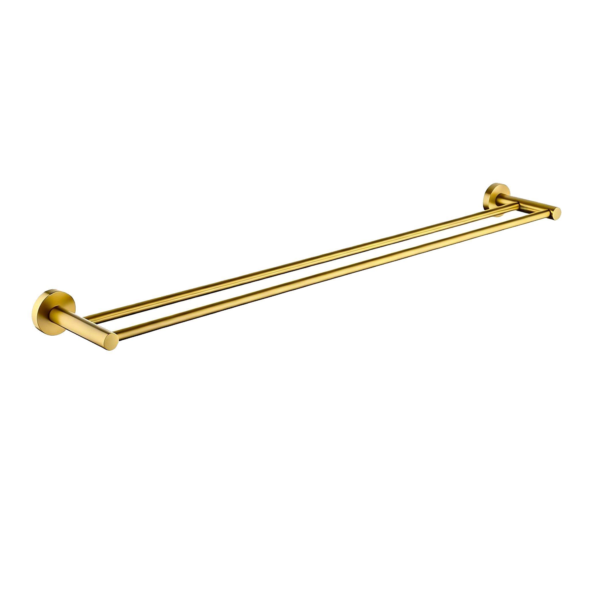 LUCID PIN – Brused Brass Cuttable Double Towel Rail
