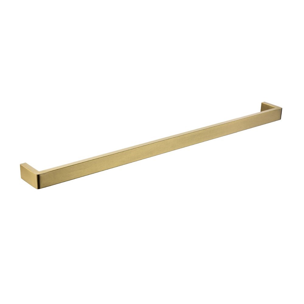 IVANO – 800mm Brushed Brass Single Towel Rail