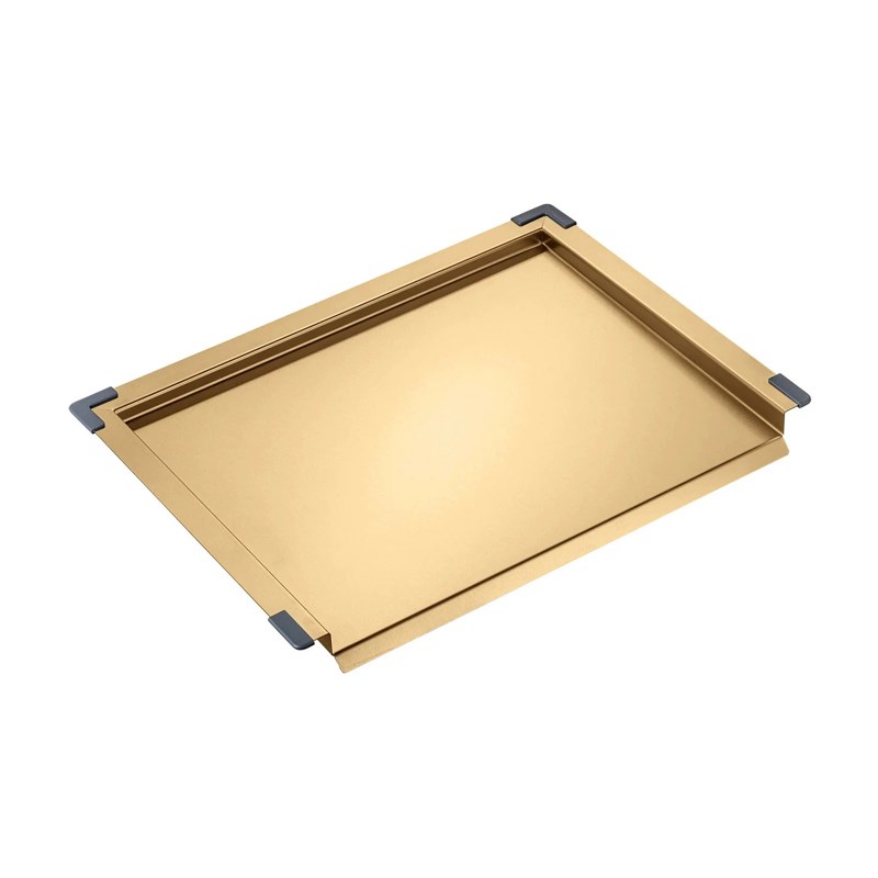 Stainless Steel Brushed Brass Sink Trays Compatible with 440 Width Sinks