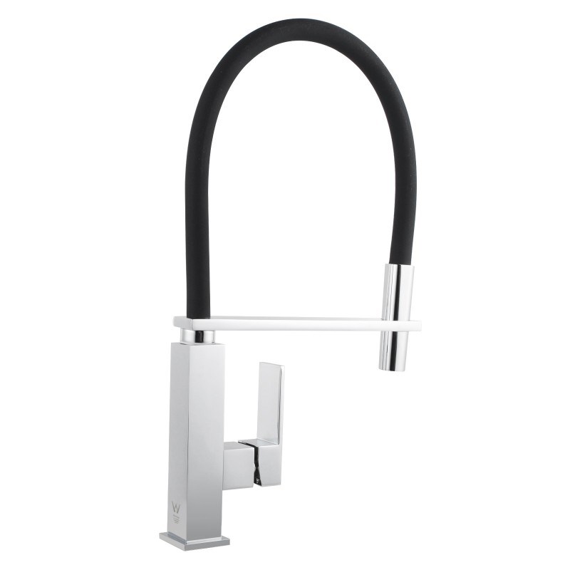 Chrome Pull Out Kitchen Mixer