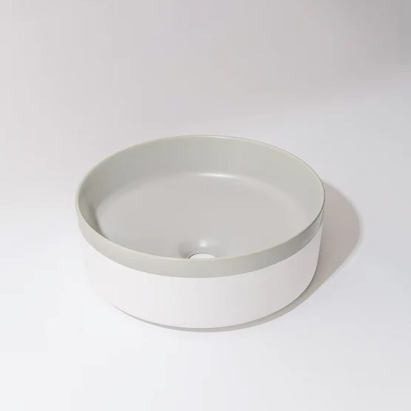 375*375*135mm Color Plus Textured Exterior Finish & Matte Dark Grey Interior Finish Above Counter Basin(32mm Nonoverflow)