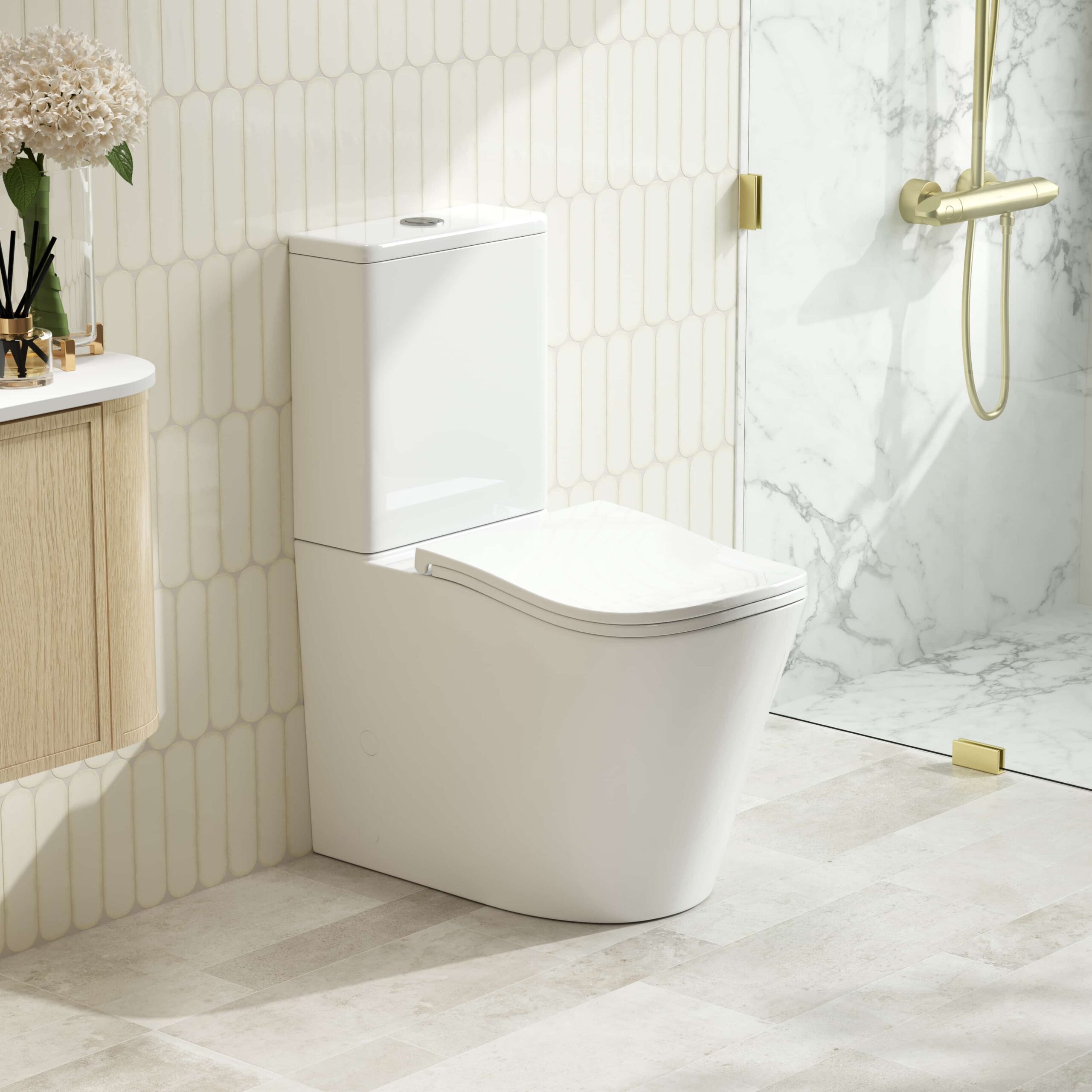 FIFA Tornado Rimless Back To Wall Toilet Suite