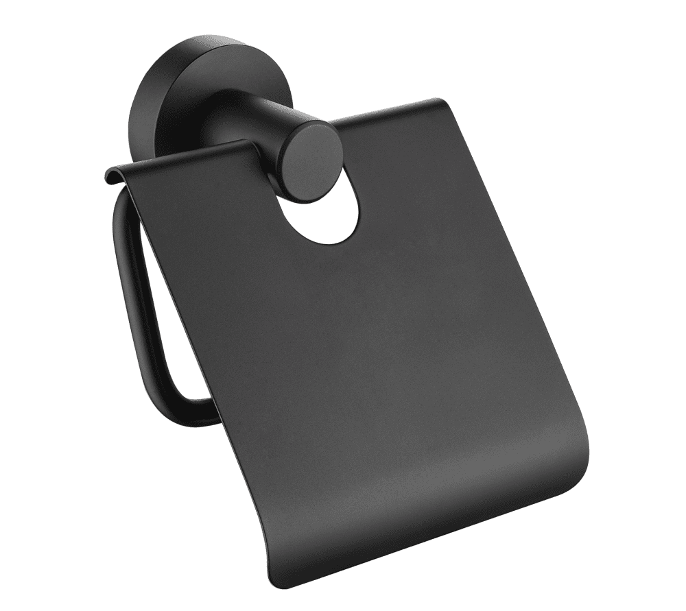 Globe Series Paper Holder With Lid – Matt Black