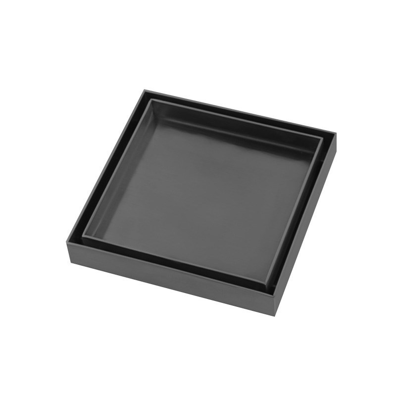 120x120mm Gunmetal Tile Insert Drain