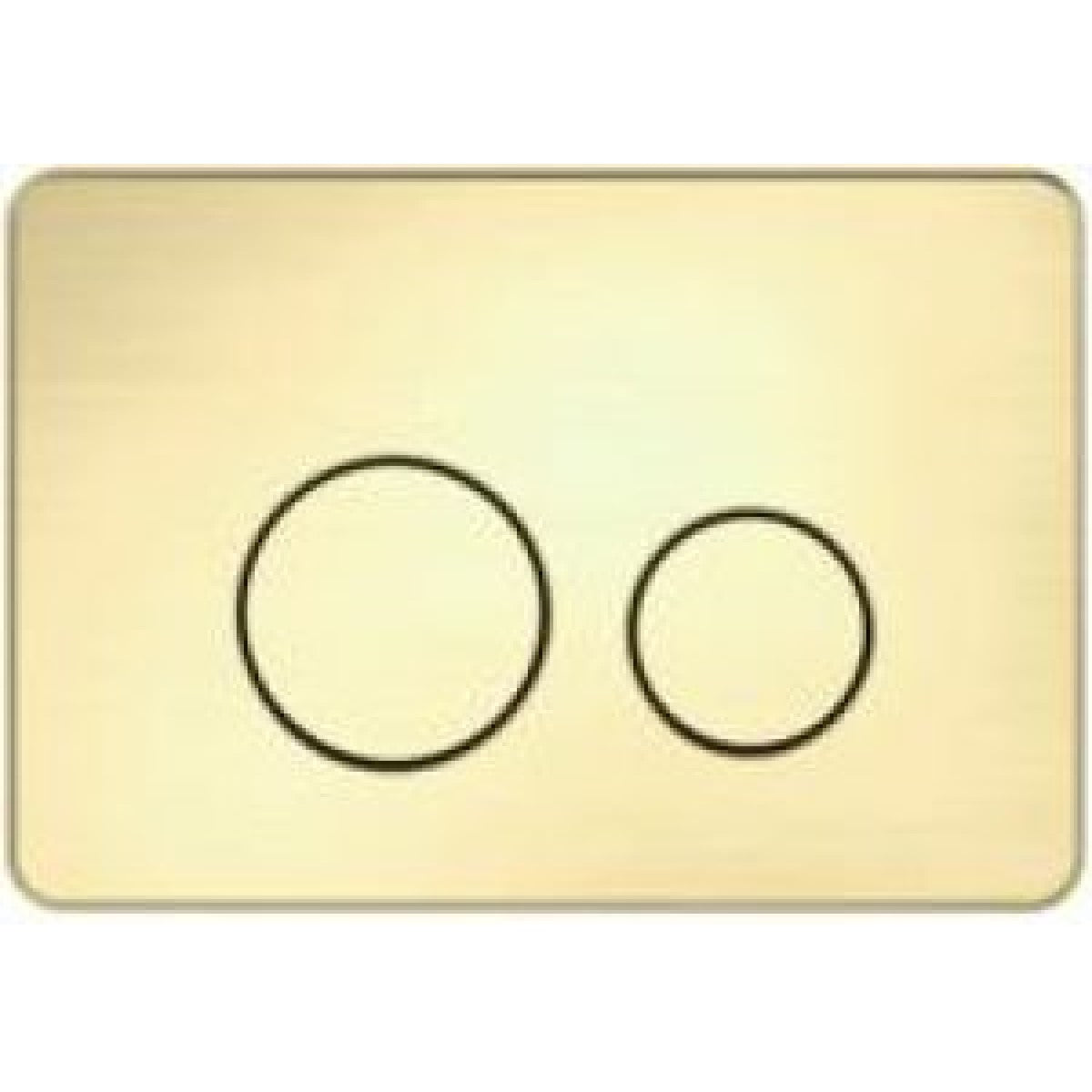 R&T Round Flush Plate -Brushed Gold