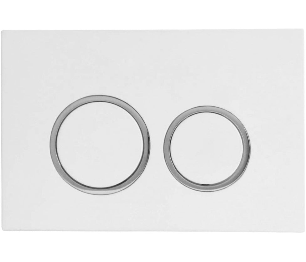 R&T Round Flush Plate – White