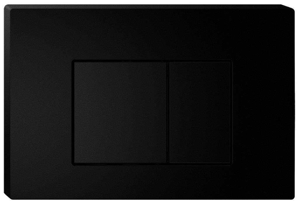 R&T Square Flush Plate – Black