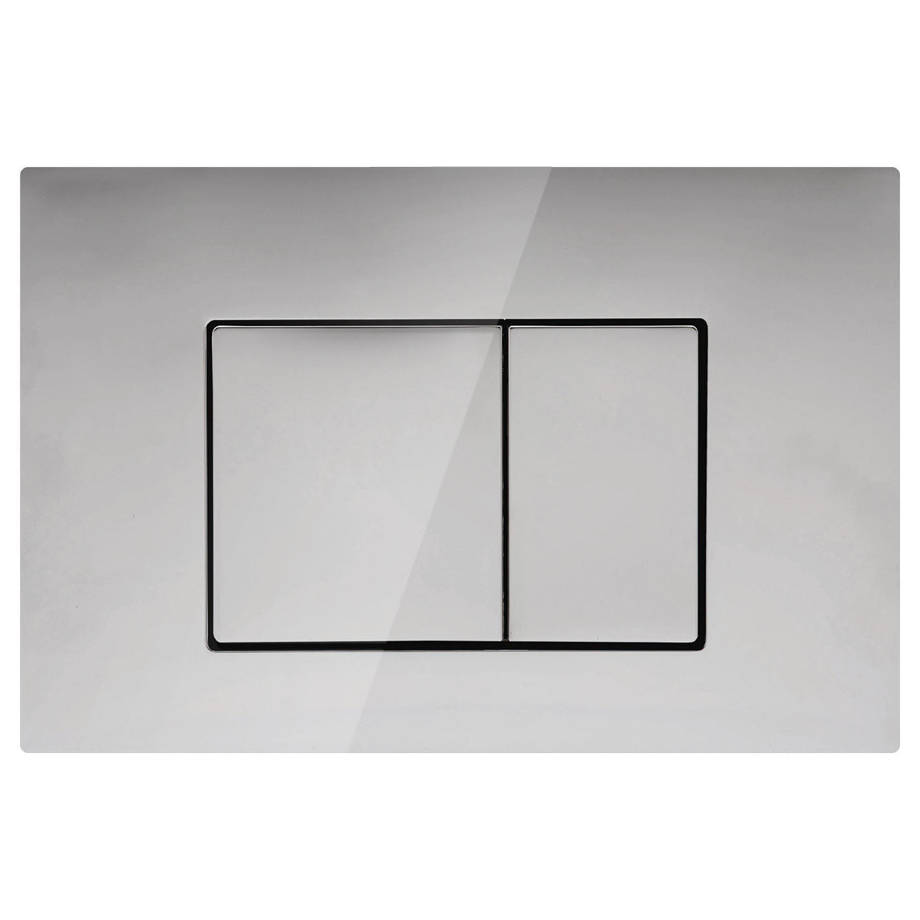 R&T Square Flush Plate – Chrome