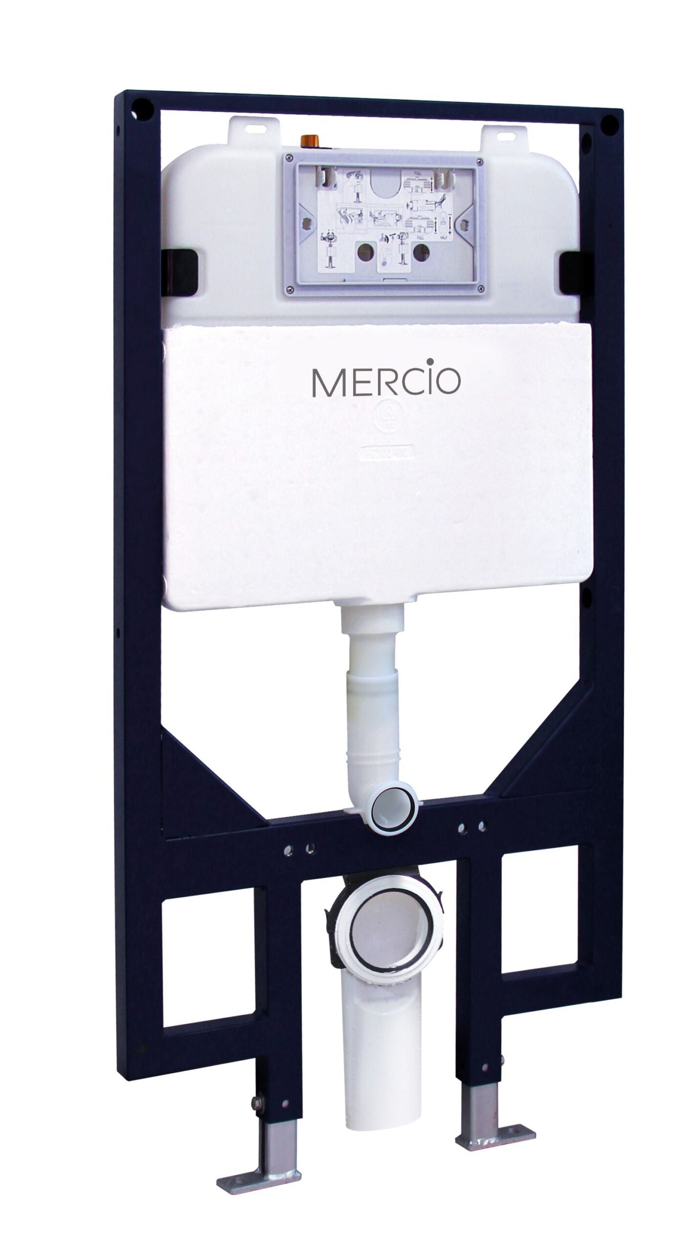 R&T 80mm Slim In-wall Cistern with Wall-Hung Pan