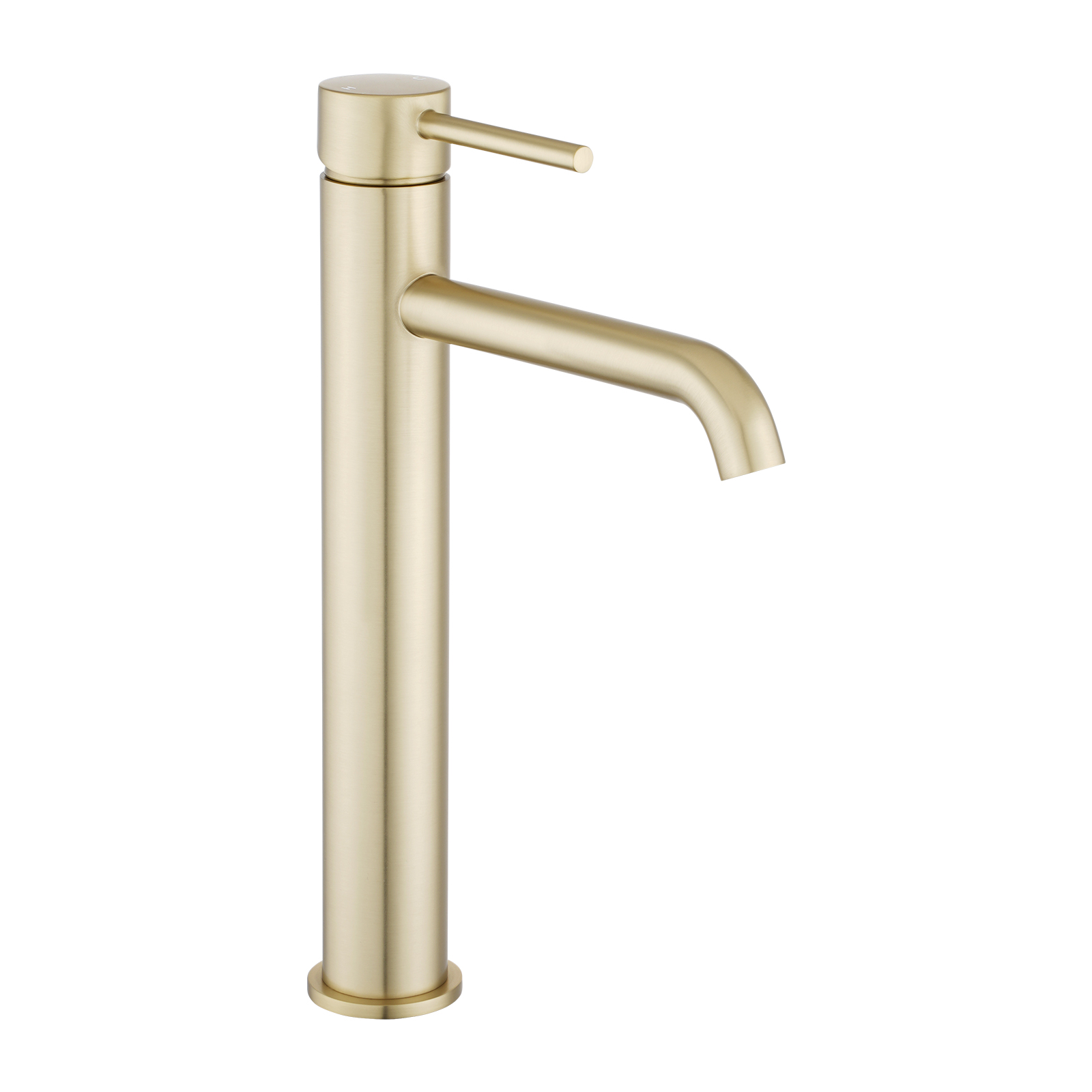 LUCID PIN – Light Brushed Brass Tall Basin Mixer