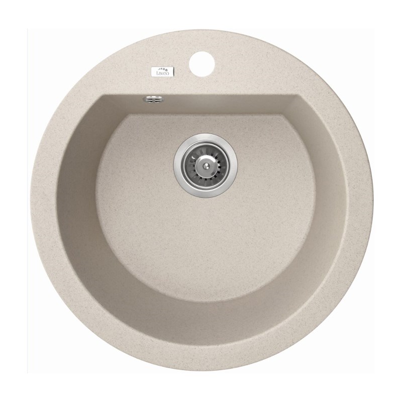 510x205mm Beige Granite Single Bowl Kitchen Sink