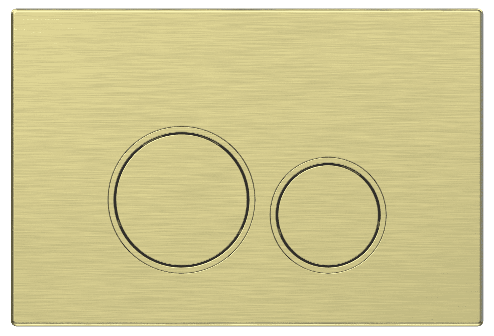 Sigma Round Flush Plate – Brushed Gold