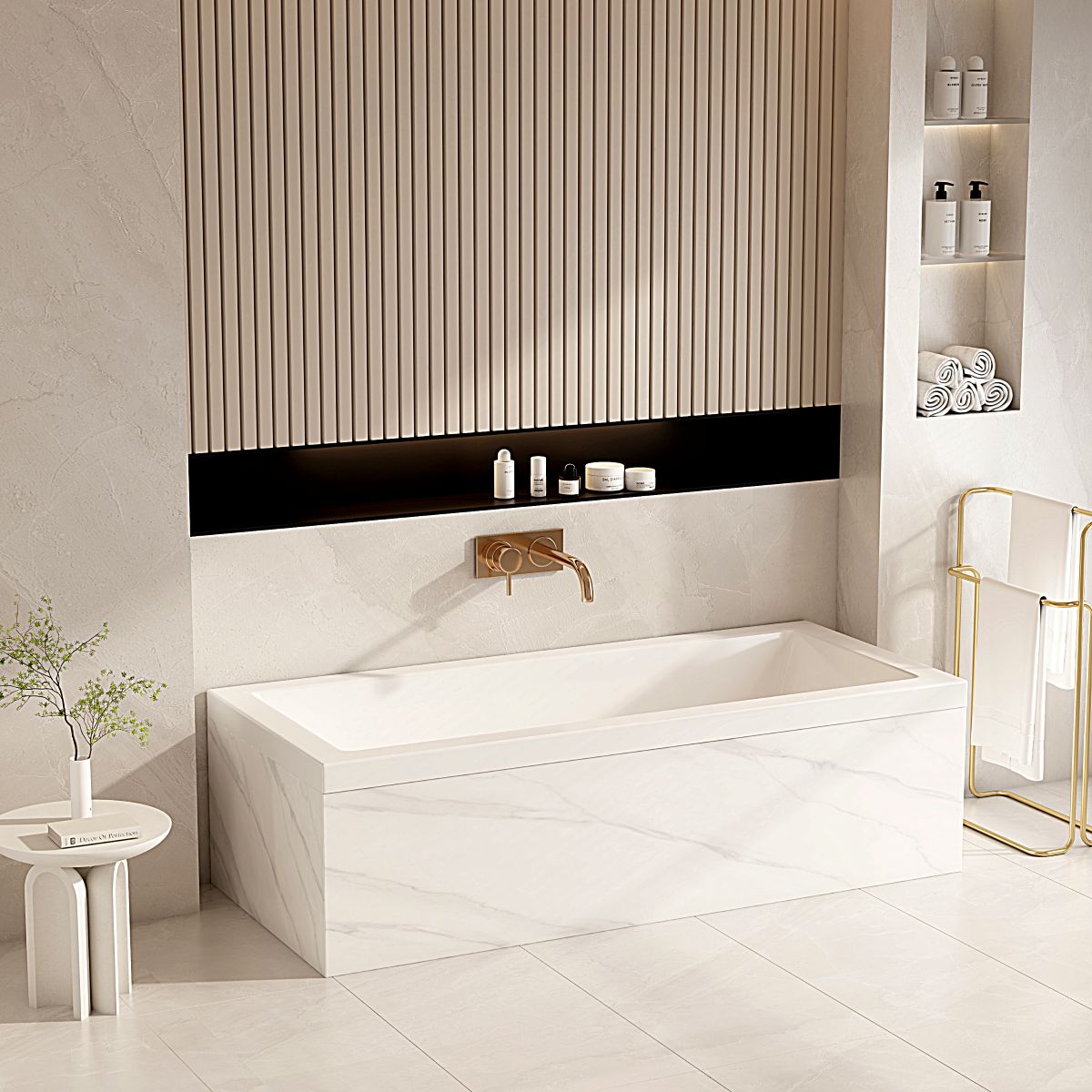 Mira Insert & Island Bathtub – Gloss White