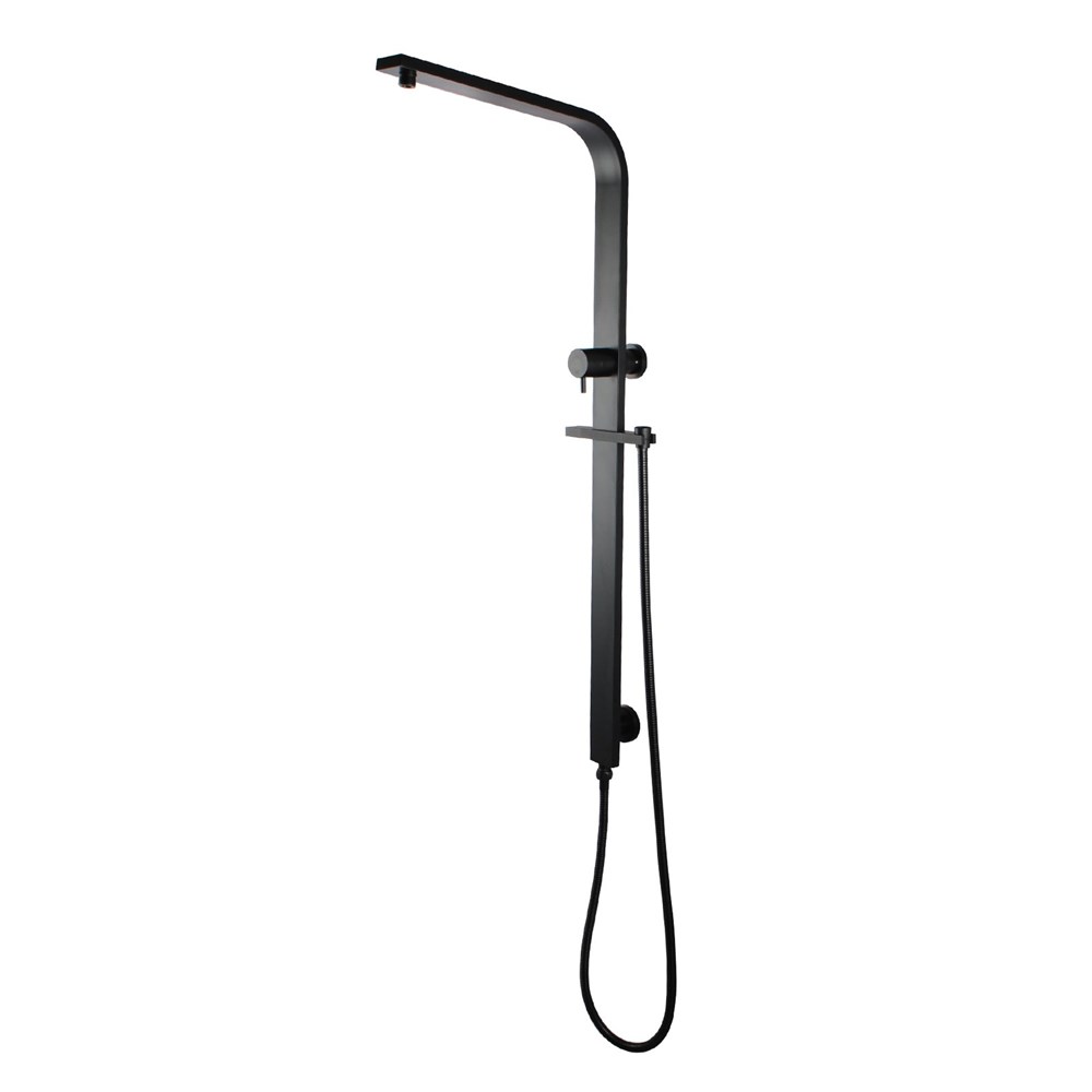 Black Shower Rail