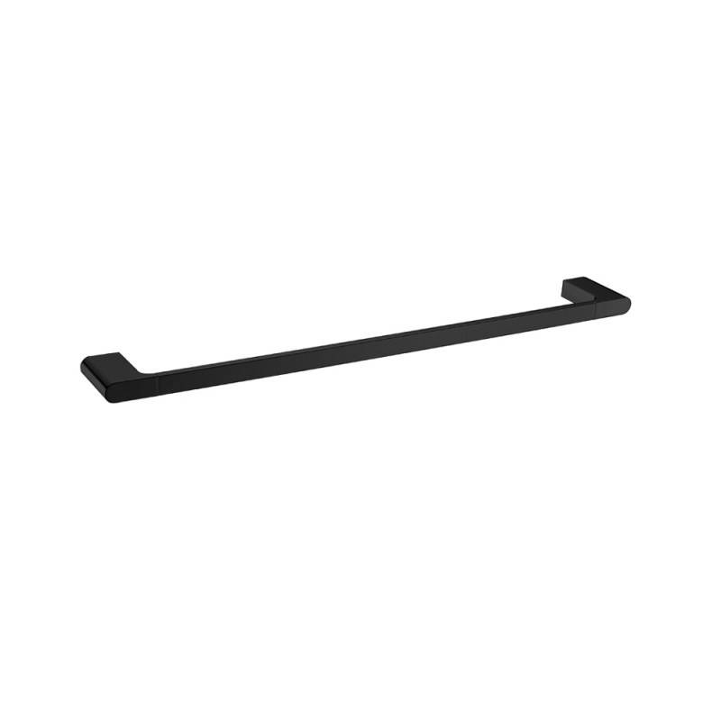 VOG – 800mm Black Single Towel Rail
