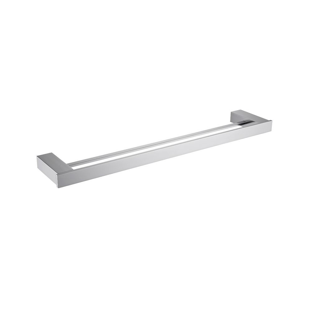 ZEN Series Double Towel Bar 24″ – Matt Chrome
