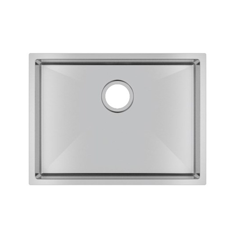 600x450x230mm Chrome Stainless Steel Single Bowl Kitchen Sink