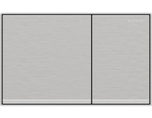 Geberit Sigma60 Dual Flush Plate – Brushed Chrome Finish, Chrome Trim