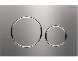 Geberit Sigma20 Flush Plate – Stainless Steel Finish, Chrome Trim