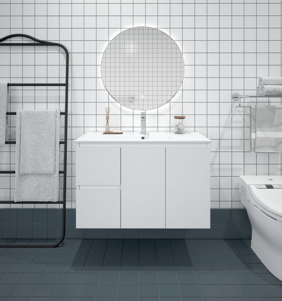 BIANCA MDF Wall-Hung Vanity (LHD)
