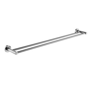 LUCID PIN – Brushed Nickel Cuttable Double Towel Rail