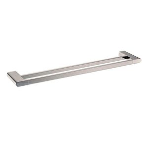 VOG – 800mm Brushed Nickel Double Towel Rail