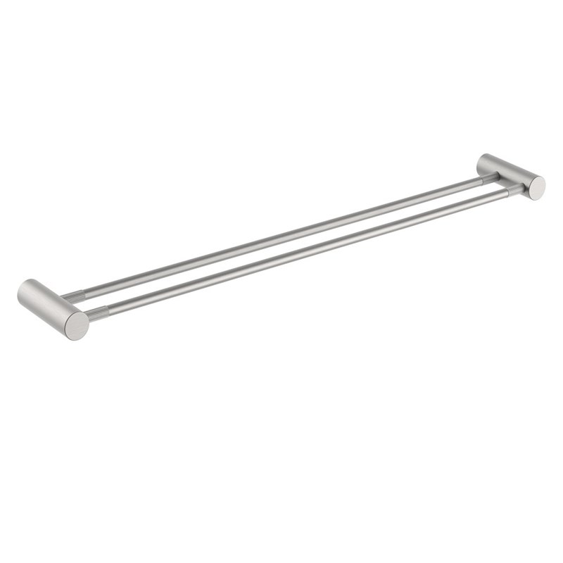 CADDENCE – 800mm Brushed Nickel Double Towel Rail