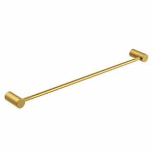 CADDENCE – 600mm Brushed Brass Single Towel Rail