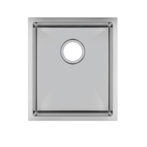 390x450x215mm Chrome Stainless Steel Single Bowl Kitchen Sink