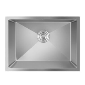 580x440x230mm Chrome Stainless Steel Single Bowl Kitchen Sink