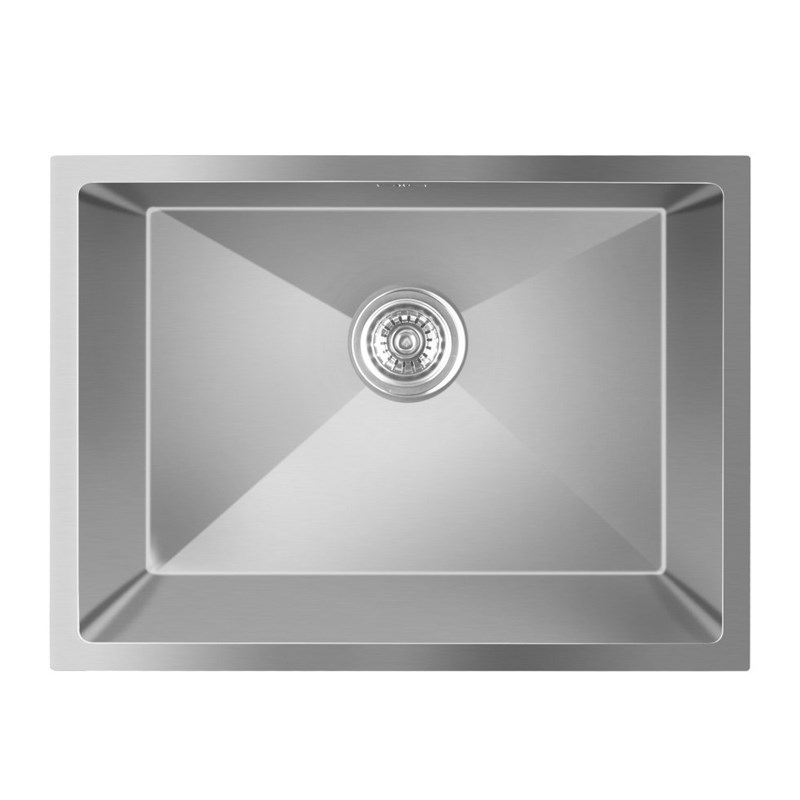 580x440x230mm Chrome Stainless Steel Single Bowl Kitchen Sink