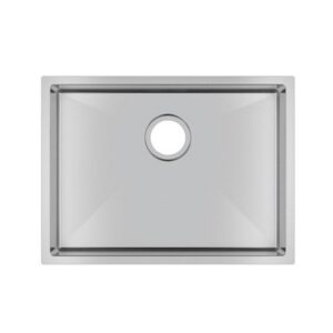 600x450x230mm Chrome Stainless Steel Single Bowl Kitchen Sink