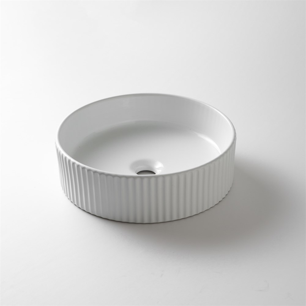 400x400x125mm Gloss White Above Counter Basin