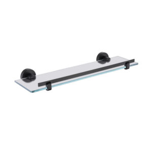 Globe Series Glass Shelf – Matt Black