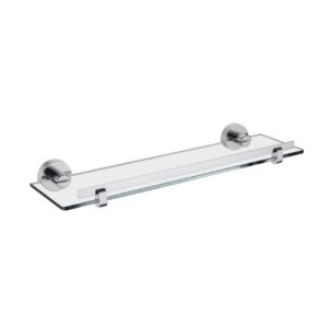 Globe Series Glass Shelf – Matt Chrome