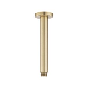 200mm Light Brushed Brass Ceiling Shower Arm