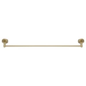 LUCID PIN – 800mm Light Brushed Brass Cuttable Single Towel Rail