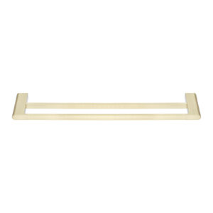 VOG – 600mm Light Brushed Brass Double Towel Rail