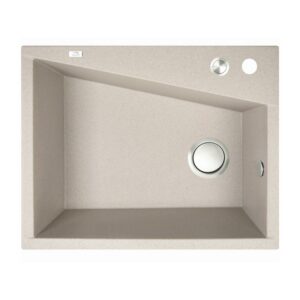 480x600x227mm Beige Granite Single Bowl Kitchen Sink