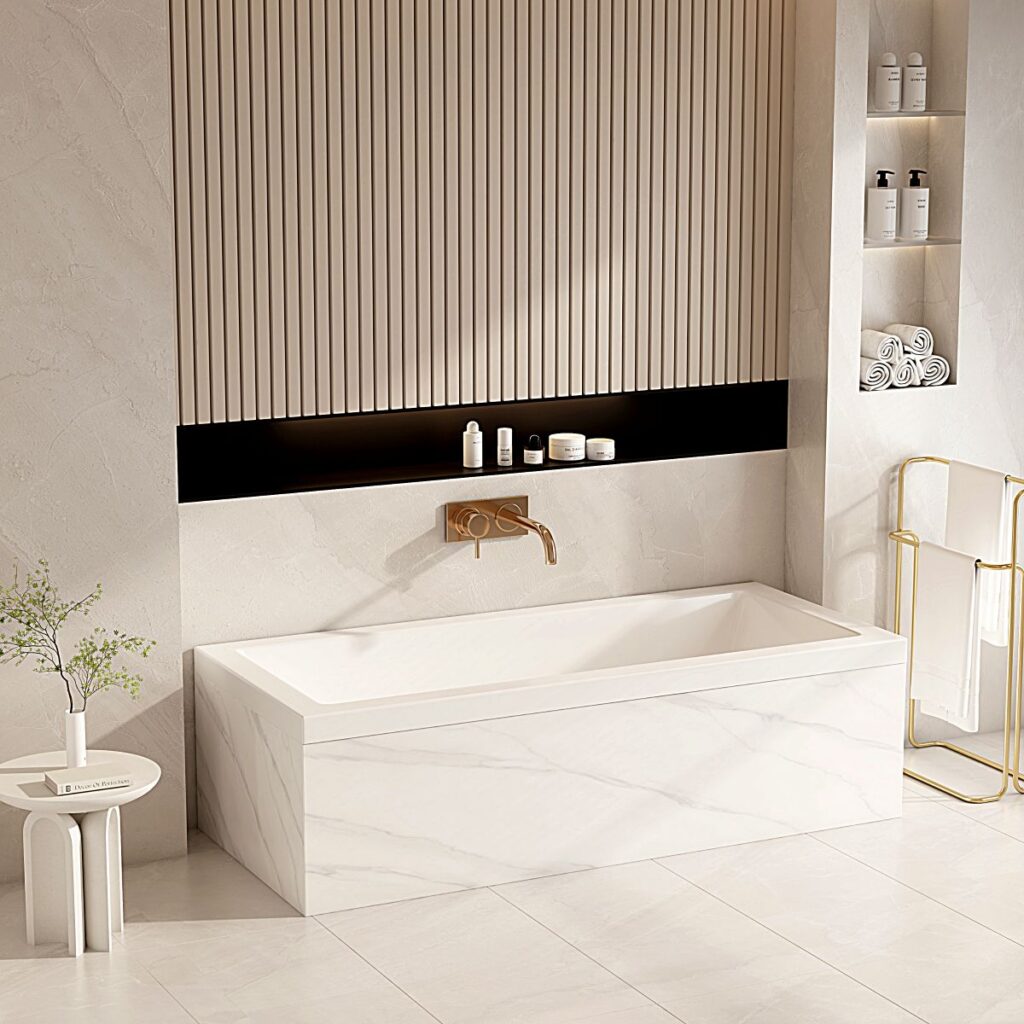 Mira Insert & Island Bathtub – Gloss White