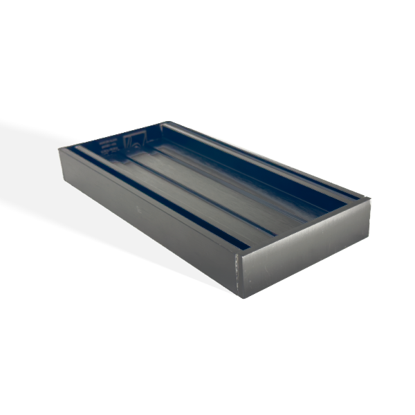 100x100x26mm Brushed Black Ezy Flow Tile Insert Grate
