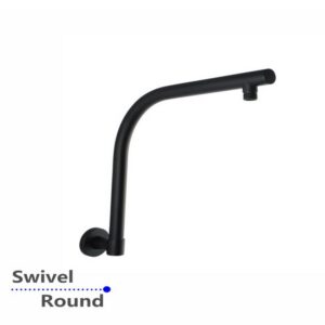 Black Wall Shower Arm